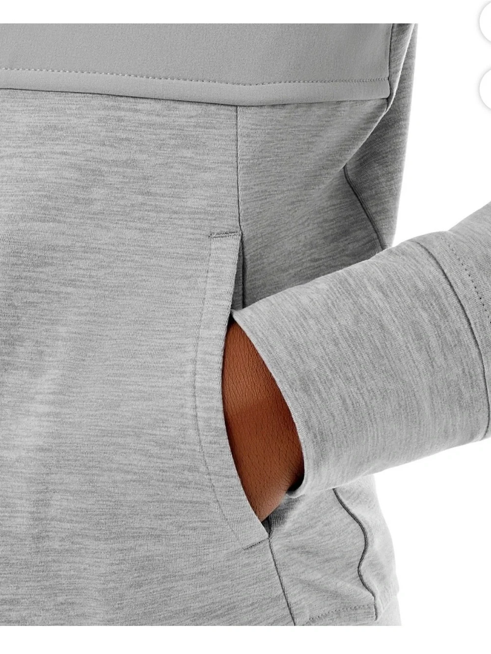 Kids' Grey Hooded Zip Sweatshirt